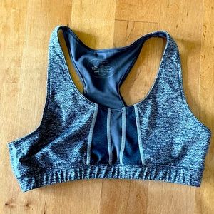 Oiselle gray moto bra size 6